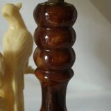 Vintage onyx birds bedside lamp