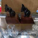 Serre livres chien signé Dankanner