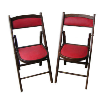 Wooden folding chairs and 60s shanghai skai