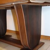 Art deco table in Macassar ebony