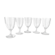 5 crystal water glasses of Baccarat XIXeme-XXeme