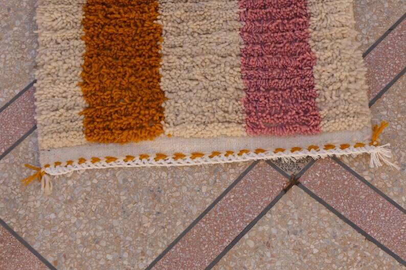 Berber wool hallway rug, 300cm x 90cm