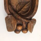 Art Deco wooden bread cut