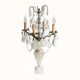 19th C Antique French crystal table lamp