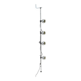 Lampe de sol chrome allant du sol au plafond, années 1970