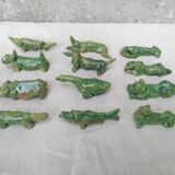 Set ceramic animal knife holders