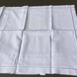2 embroidered BL linen pillowcases, Venice day