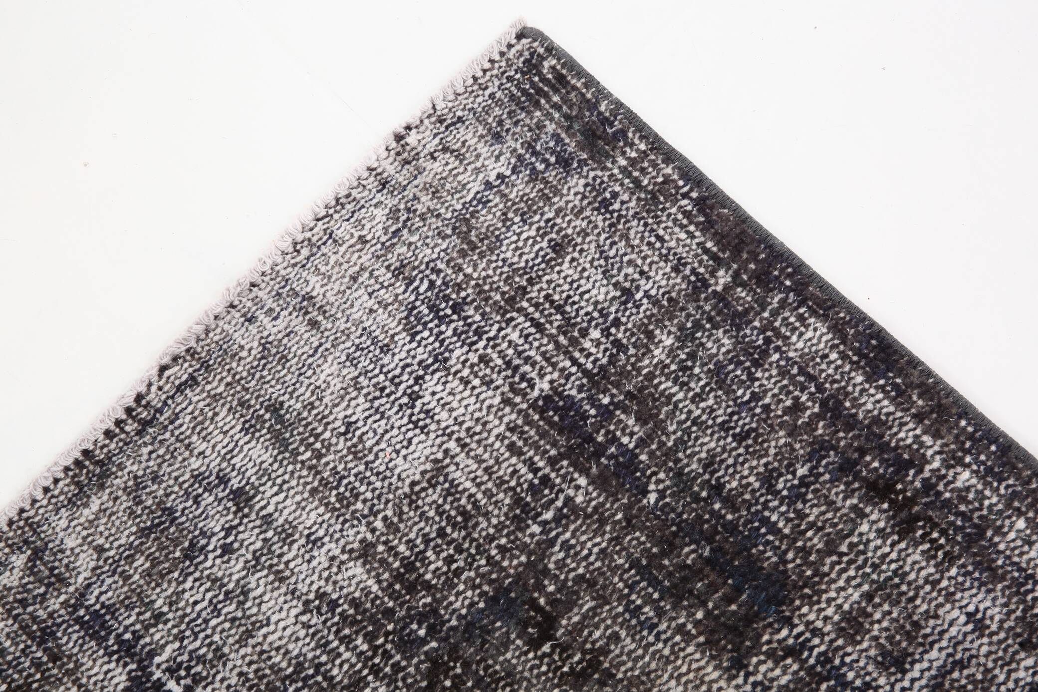 3x10 Rug For Hallway Gray Blue Turkish Vintage Runner Rug, 81x306Cm