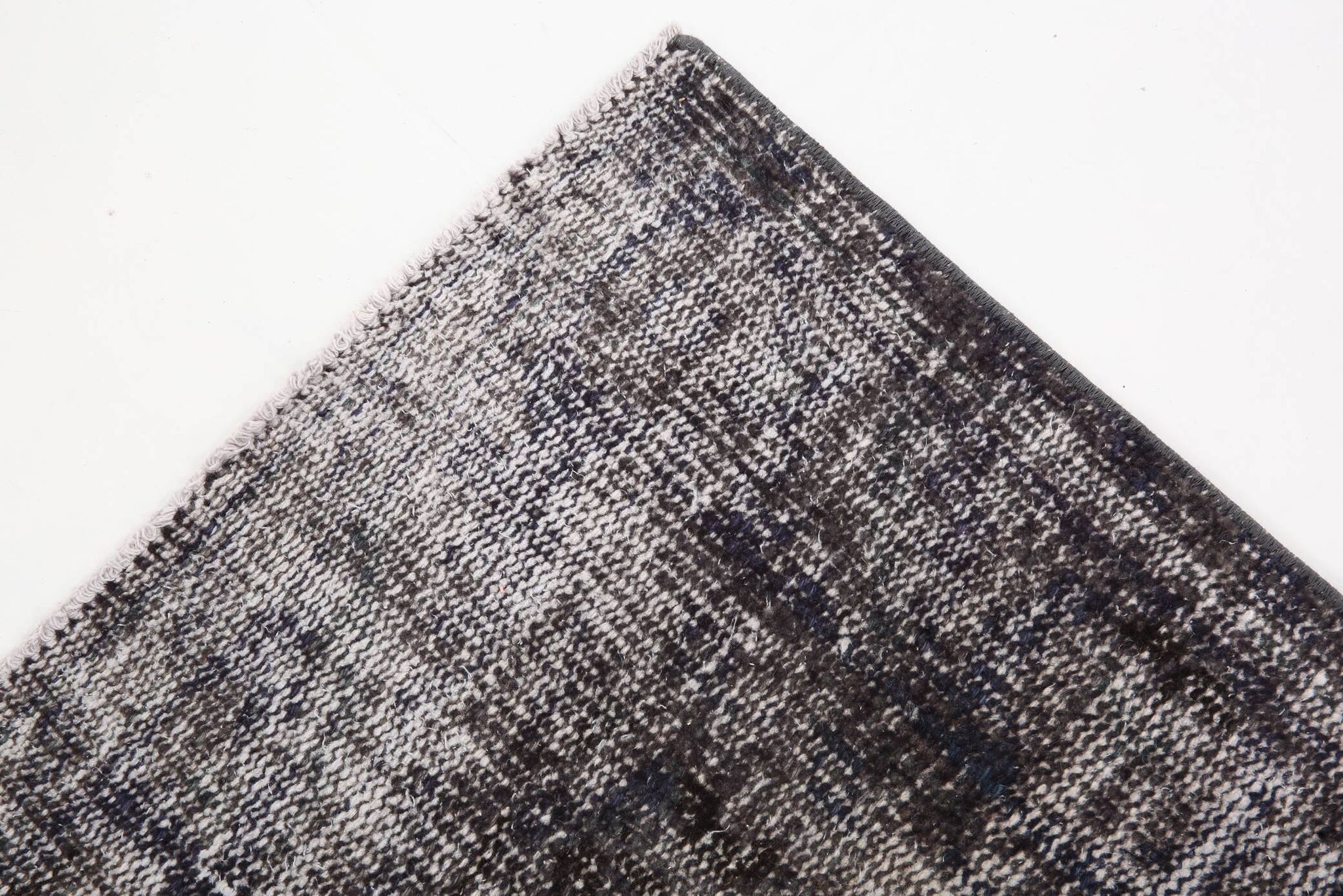 3x10 Rug For Hallway Gray Blue Turkish Vintage Runner Rug, 81x306Cm