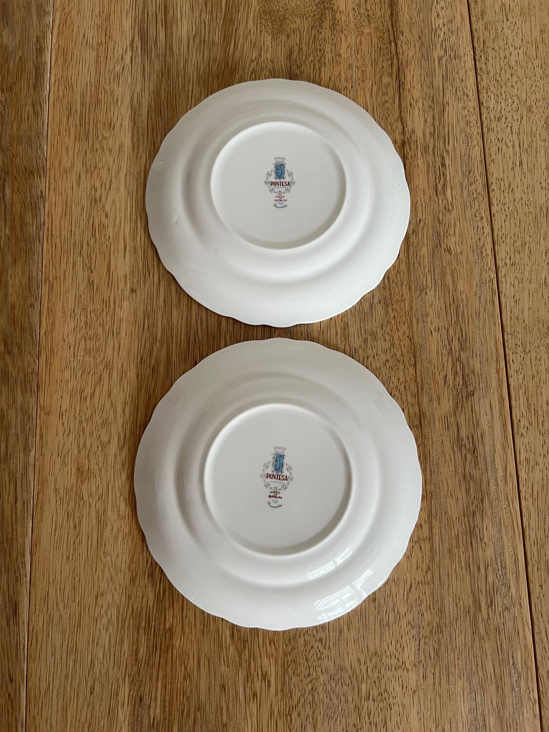 10 dessert plates 1960 Manufacture Pontesa