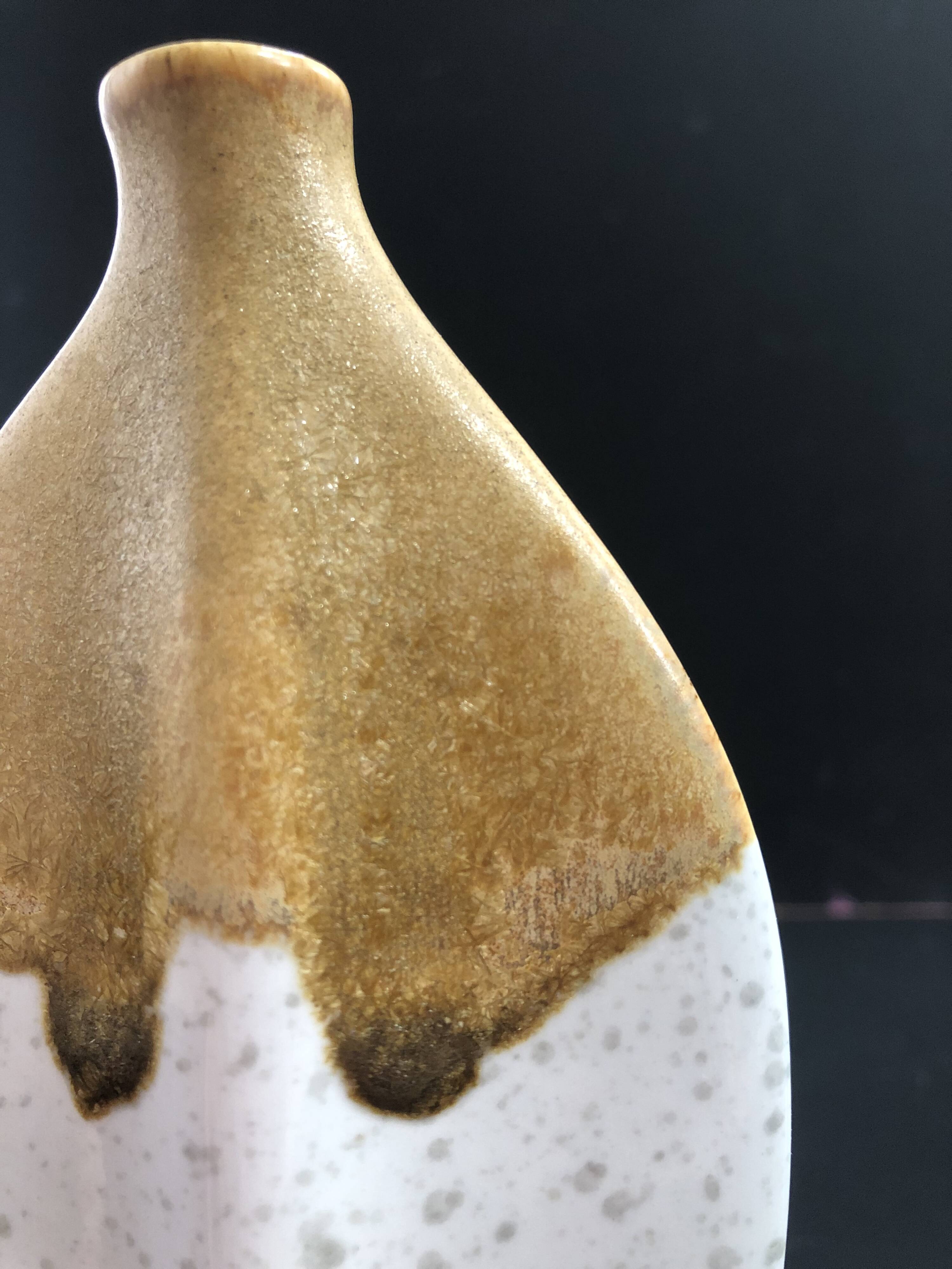 Modern sgrafo vase by Peter Müller, Germany