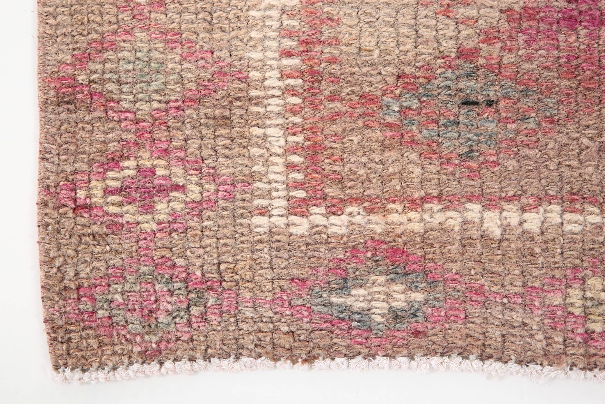 3x13 Rug For Entrway Pale Red Vintage Turkish Runner Rug, 84x394Cm