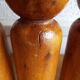 Jeu de 9 quilles en bois tourné