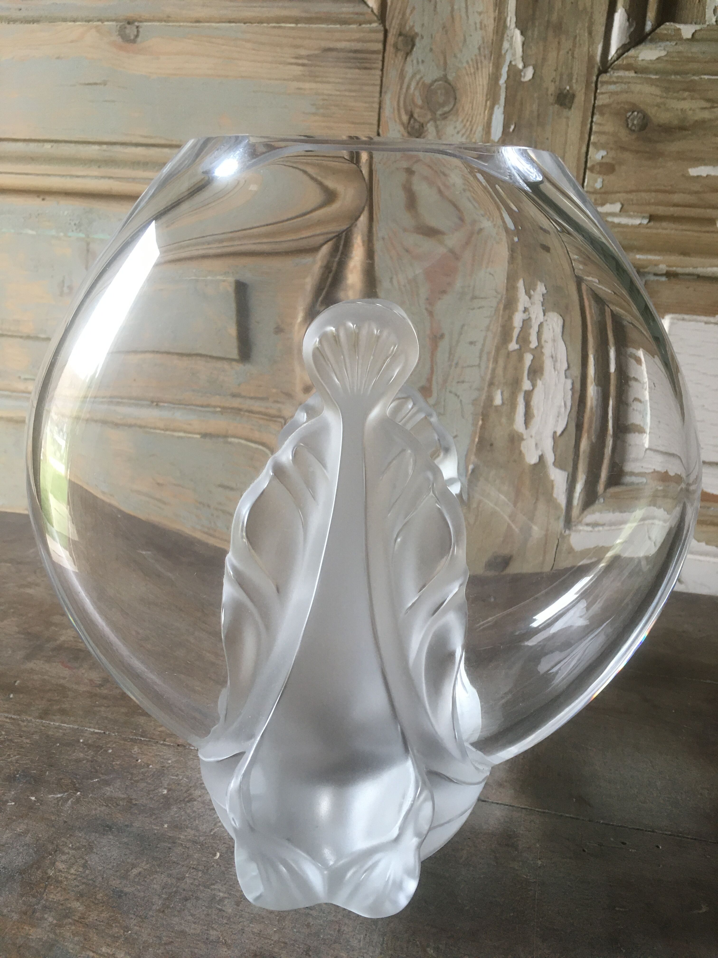 Garance vase in Lalique crystal
