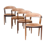 Johannes Andersen BA113 cowhorn chairs for brdr Andersens Mobelfabrik set/4, 60