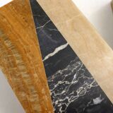 Art Deco bookends pair in marble and onyx.