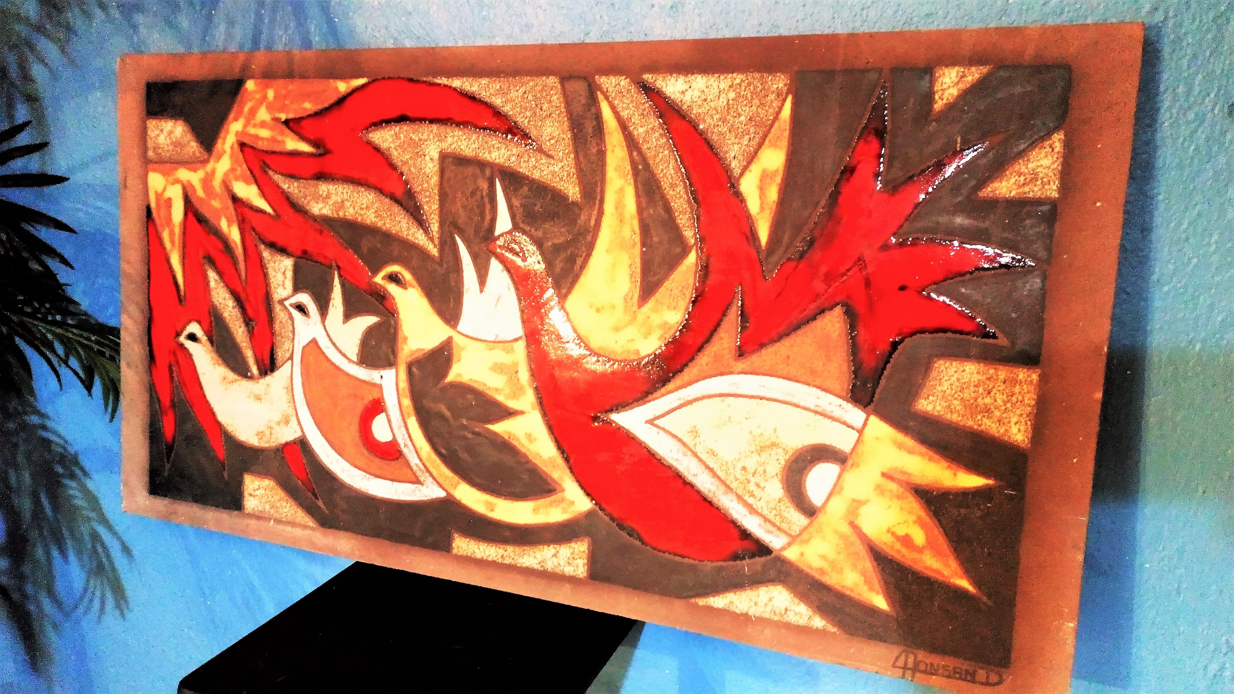 Wall plate Monsand 1950s