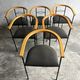 Lot de 6 chaises de salle à manger postmodernes