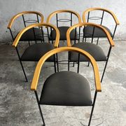 Lot de 6 chaises de salle à manger postmodernes