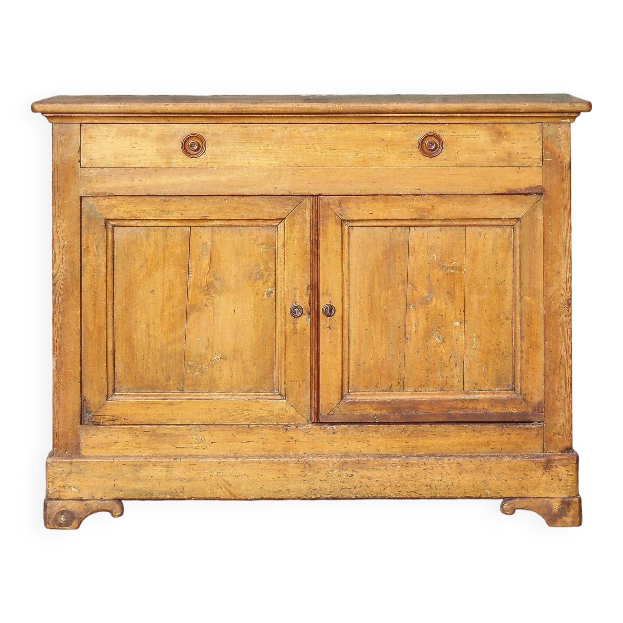 Low wooden sideboard, chest, storage unit, interior decoration Measurement: Length 140 cm. Height