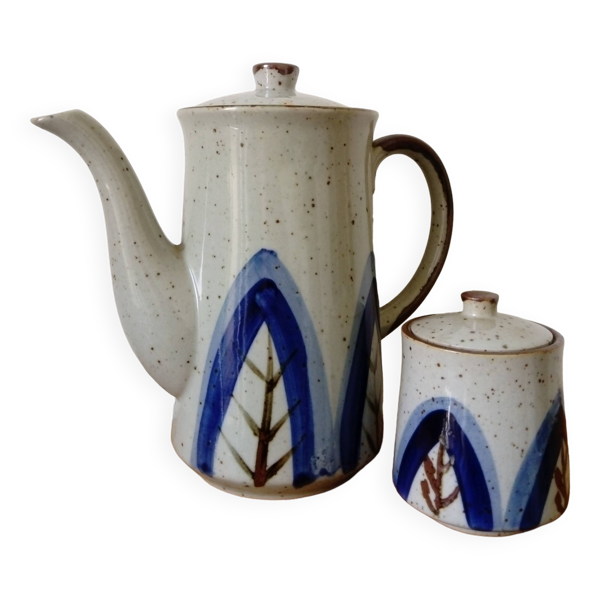 Cafetière et sucrier vintage