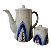 Cafetière et sucrier vintage