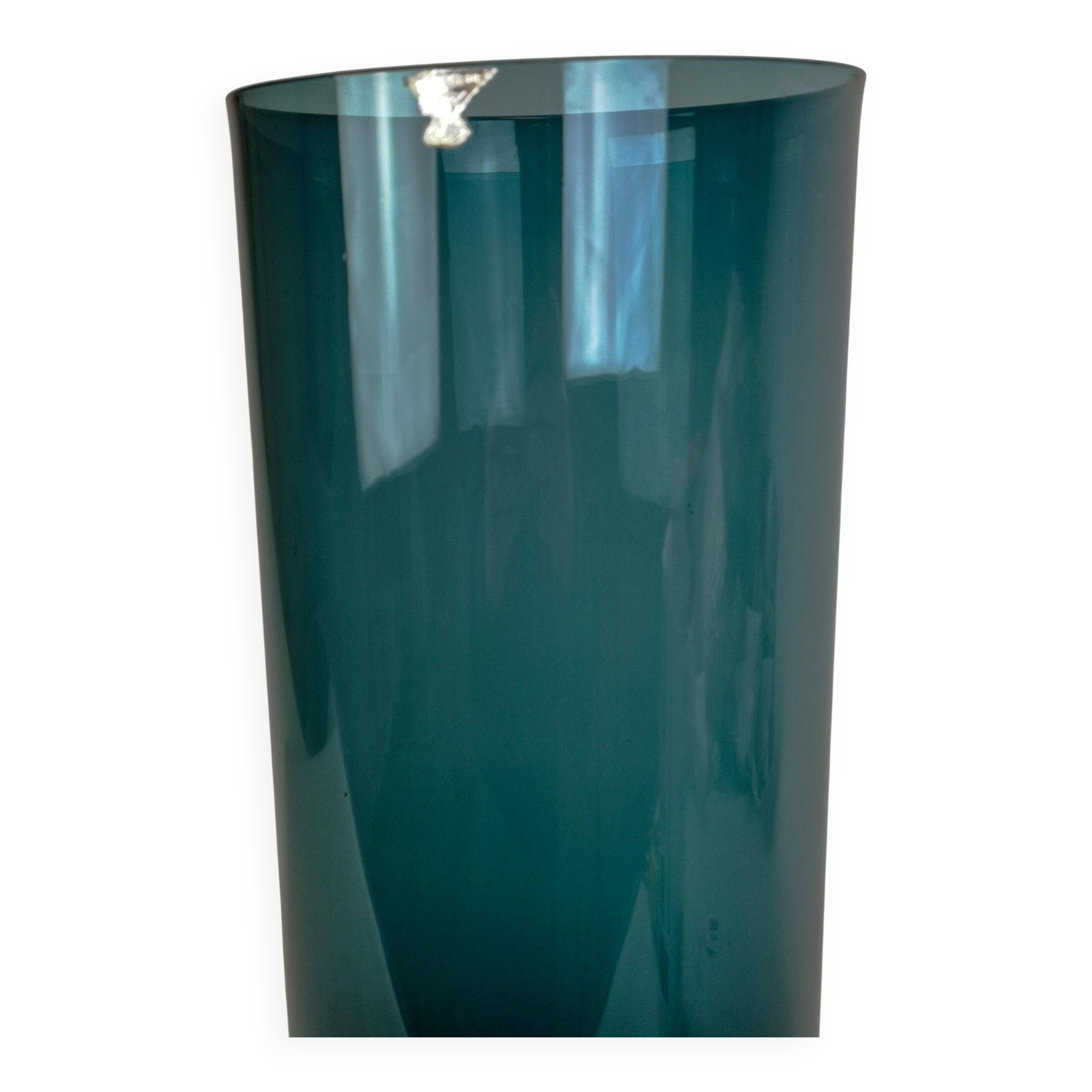 Mid-Century Modern Glass Vase GullaSkruf Sweden, 1950s