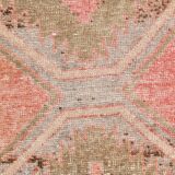 Red & Brown Classic Vintage Persian Runner Rug, 84x410Cm