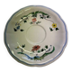 Gien earthenware saucer, decorated with birds of paradise.