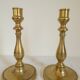 Pair of bronze candlesticks from the Restoration period, circa 1820