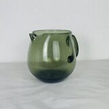 Vintage 60s smoked glass pitcher