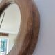 Solid wood mirror carved with a chisel, free form, 1960s.