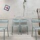 Suite de quatre chaises Tolix T2, vers 1950.