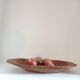Oblong solid wood cup