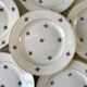 set of 6 dessert plates Digoin Sarreguemines model Floréal years 50-60