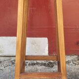 High wooden stool, workshop, vintage, 1950s