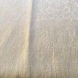 Damask tablecloth 175 x 200 scrolls and flowers