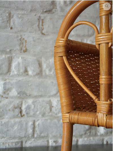 Odette rattan magazine rack