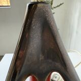 1950s ceramic table lamp, free form