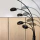 1990s design metal lamp with 5 light arms