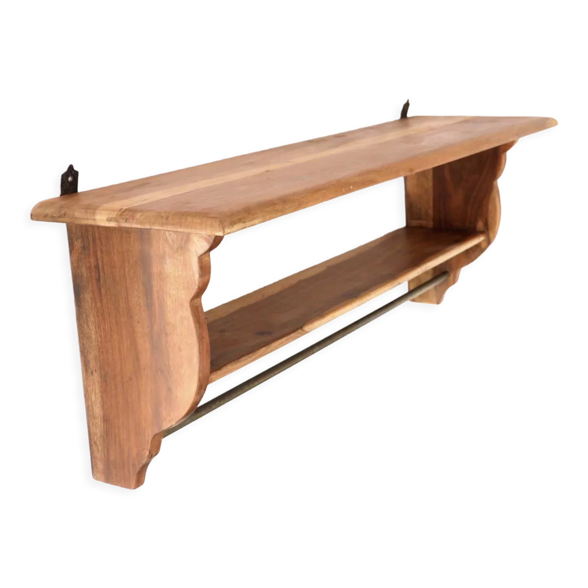 Wooden kitchen shelf