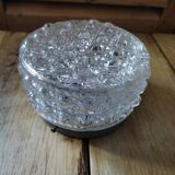 Ceiling lamp original globe in molded glass year 50 16 cm