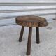 Solid oak tripod stool 1960