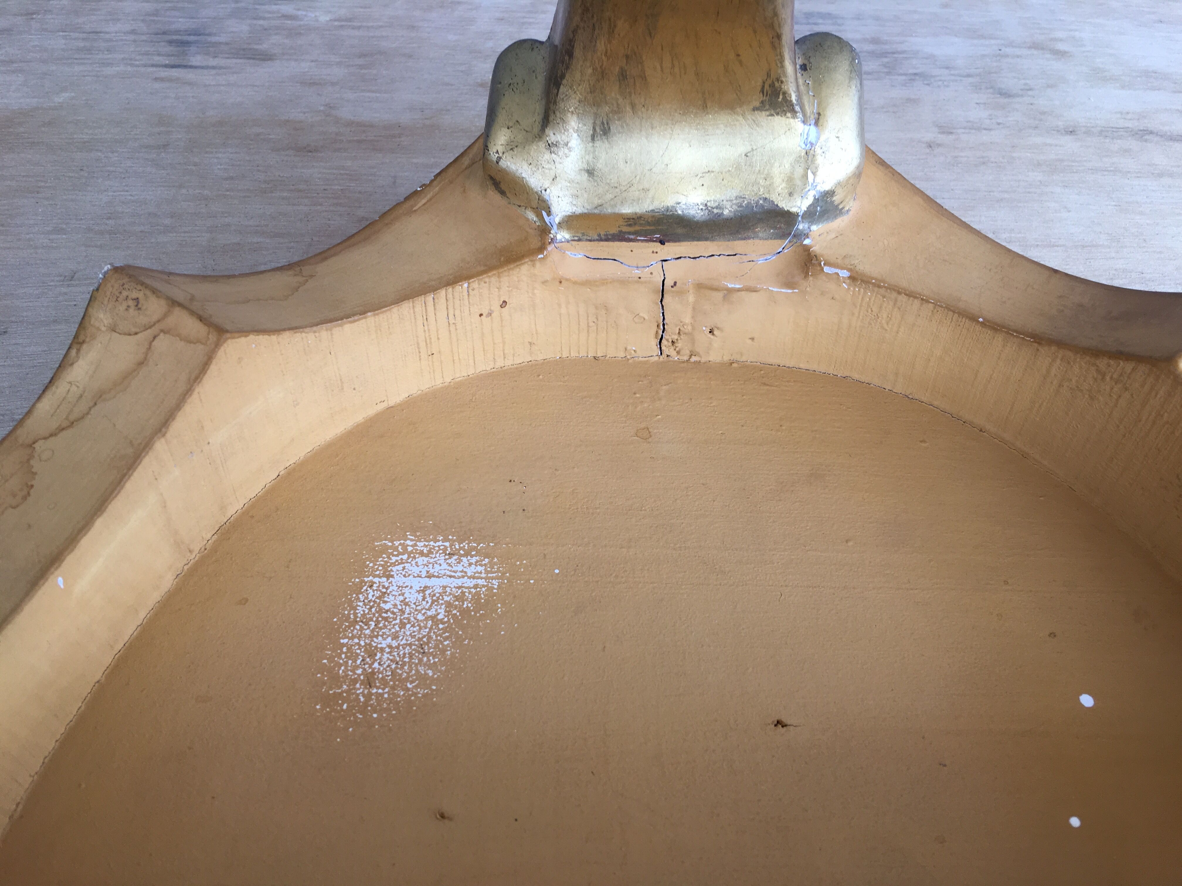 Wall console wood and stucco gilded fine XIX