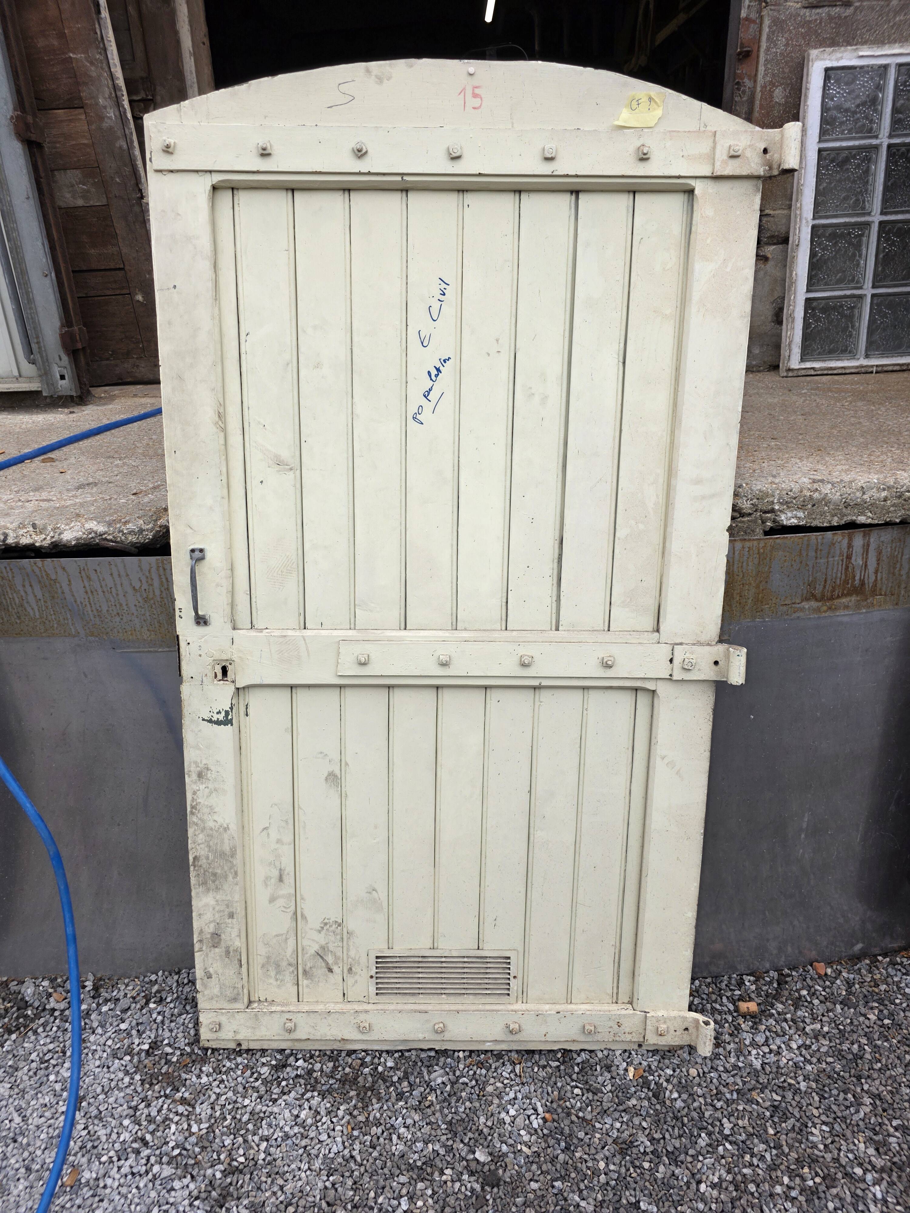 19th-century solid oak barn door