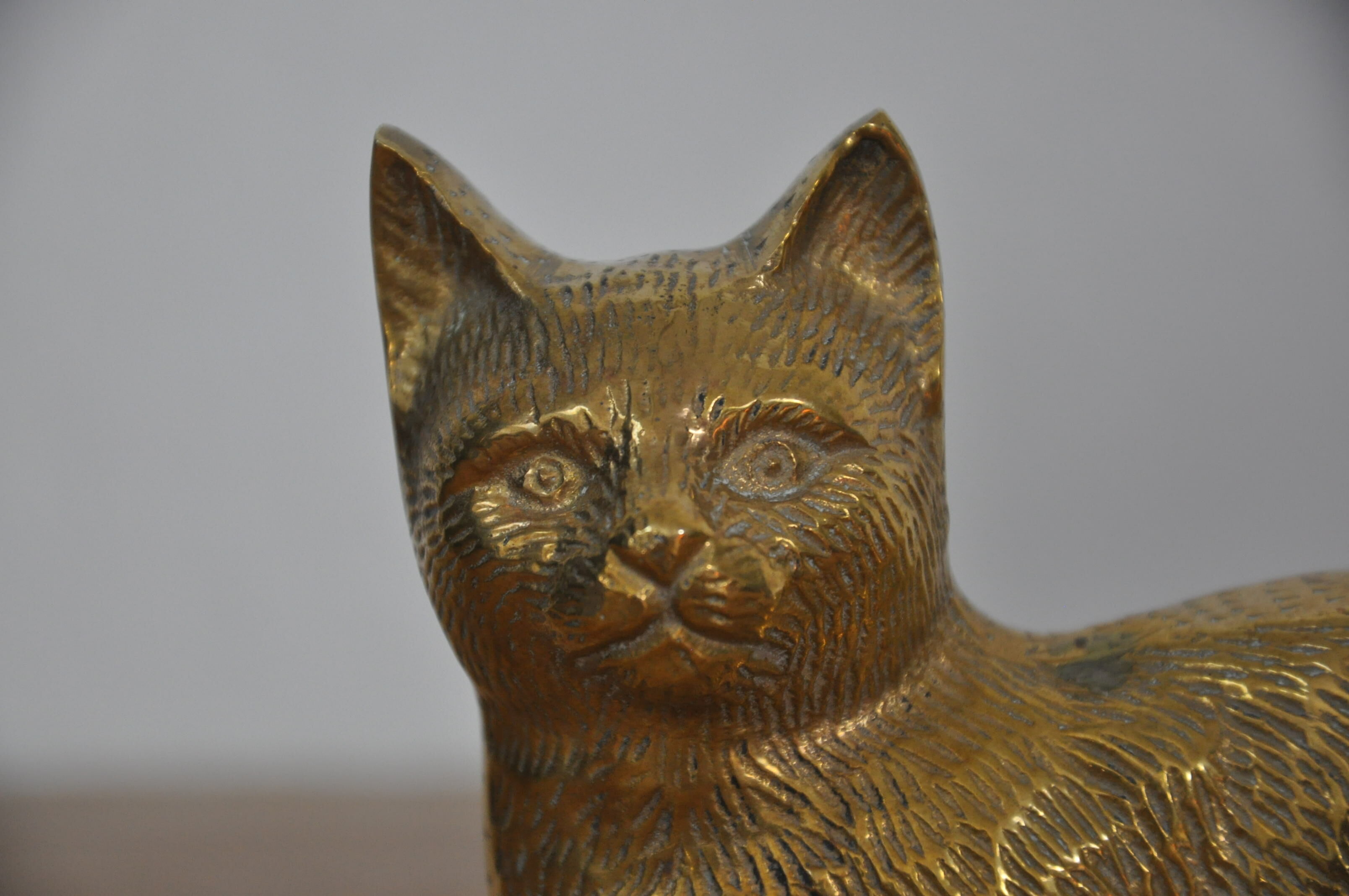 Chat En Laiton Selency