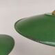 Lot de 4 lampes en tôle émaillée