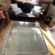 Florence glass coffee table by knoll 120x120