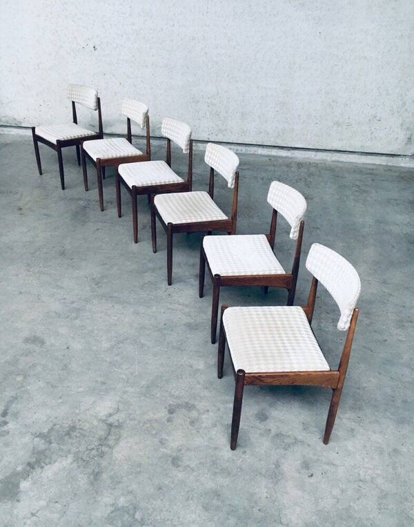 Mid-Century Scandinavian Teak Dining Chair Set, 1960s, Set of 6