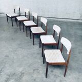 Mid-Century Scandinavian Teak Dining Chair Set, 1960s, Set of 6